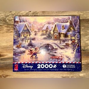 2000 piece puzzle - thomas kinkade disney